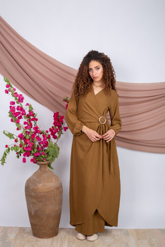 Moody Dress- Brown