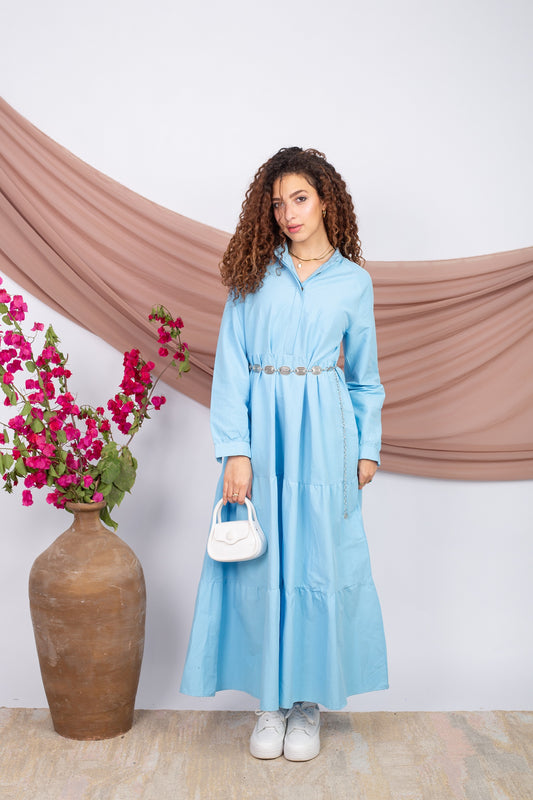 Outgoing Dress -Baby Blue