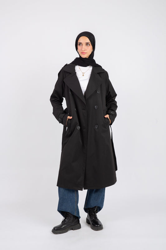 Classic Trench Coat - Black