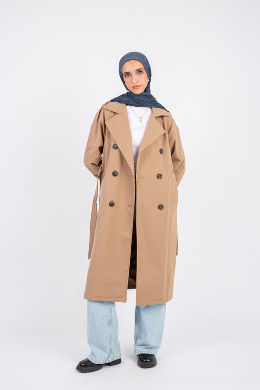 Classic Trench Coat - Beige