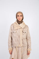Shearling Jacket - Beige