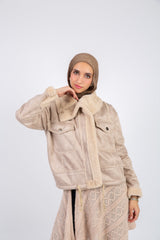Shearling Jacket - Beige