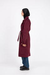 Classic Trench Coat - Winered