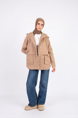 Everyday Trench Jacket -Dark Beige