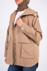 Everyday Trench Jacket -Dark Beige