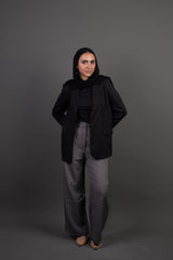 Striped Pants - black