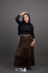 Tiger Printed Skirt