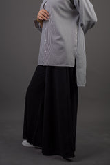 Striped Chemise - Black