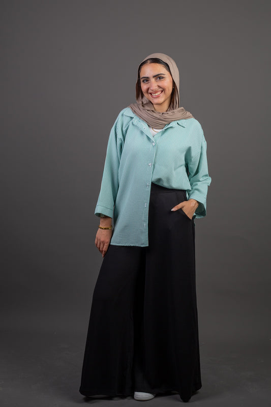 Striped Chemise - Green