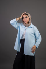 Striped Chemise - Baby blue