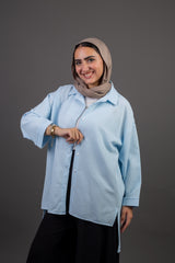 Striped Chemise - Baby blue