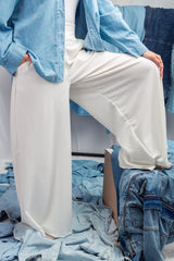 White Flow Pants – loose, lightweight