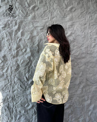 Floral Sheer Chiffon Shirt