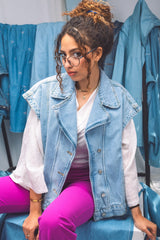 Fuchsia Sleek Fit Pants – stretchy flare