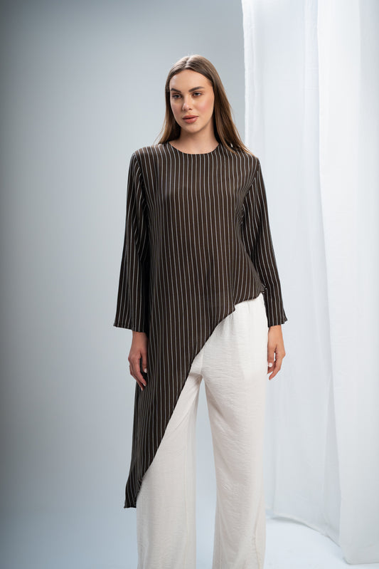 Striped Linen Set