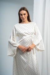 Dotted Satin Dress