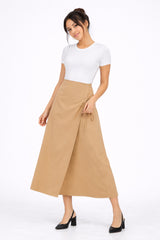 Wrap Skirt _Dark Beige