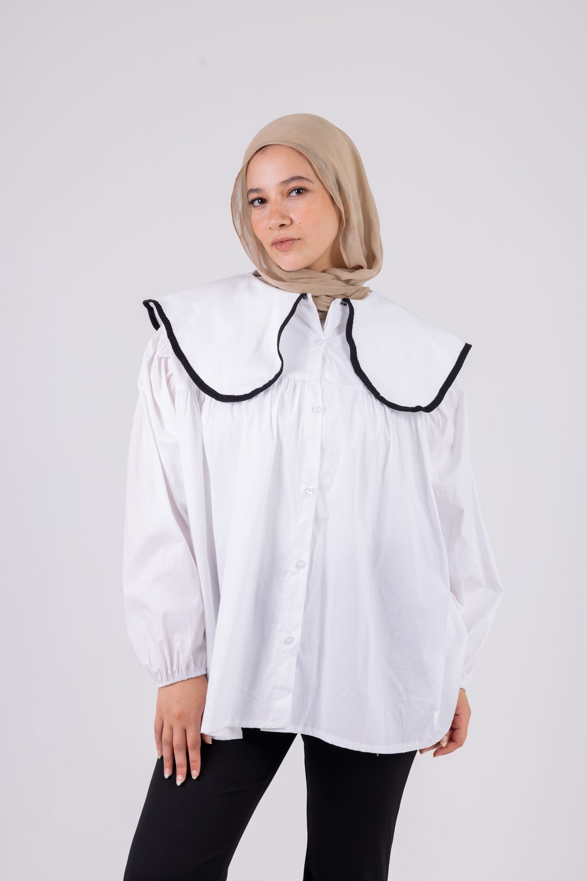 Wide Collar Shirt