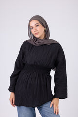 Crinkle Satin Blouse