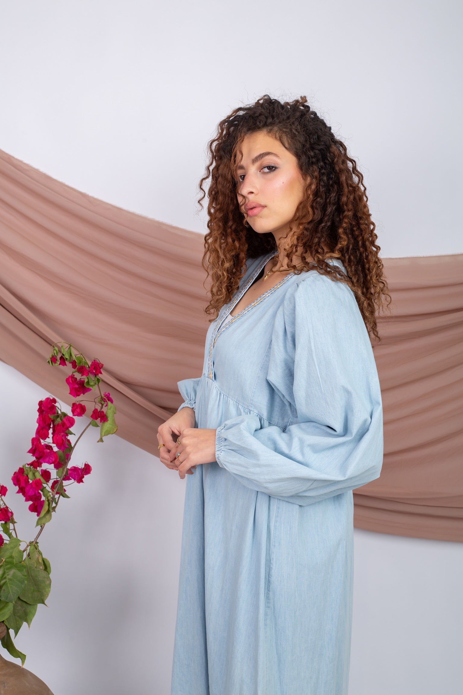 Cheery Dress-Baby Blue