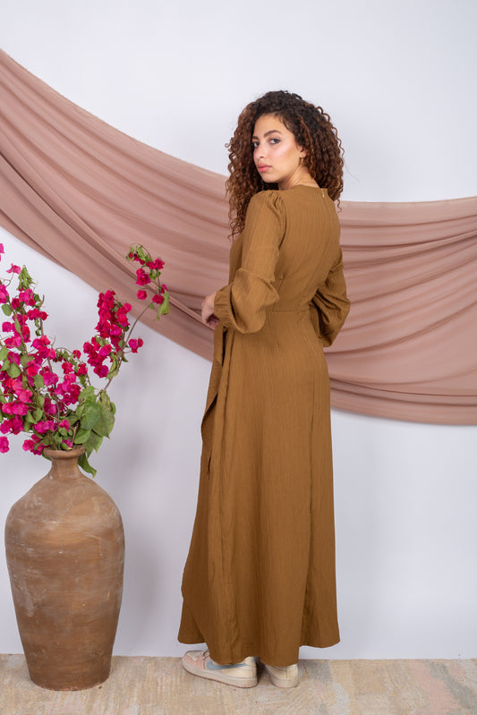 Moody Dress- Brown