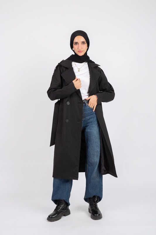 Classic Trench Coat - Black