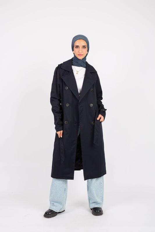 Classic Trench Coat - Navy