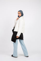 Cozy Zip-Up Jacket  - White