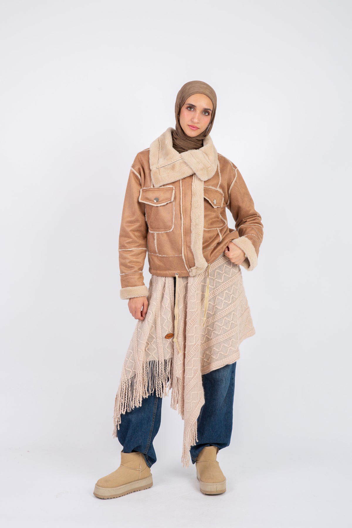 Shearling Jacket - Camel