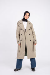 Classic Trench Coat - Gray