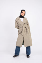 Classic Trench Coat - Gray