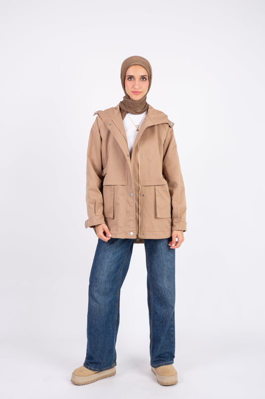 Everyday Trench Jacket -Dark Beige