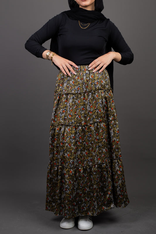 Bloomy Printed Skirt