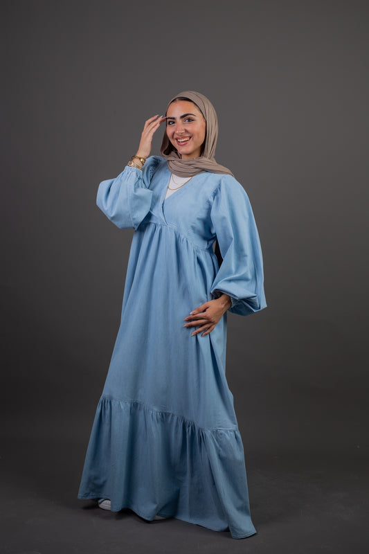 Woody Dress -Baby Blue