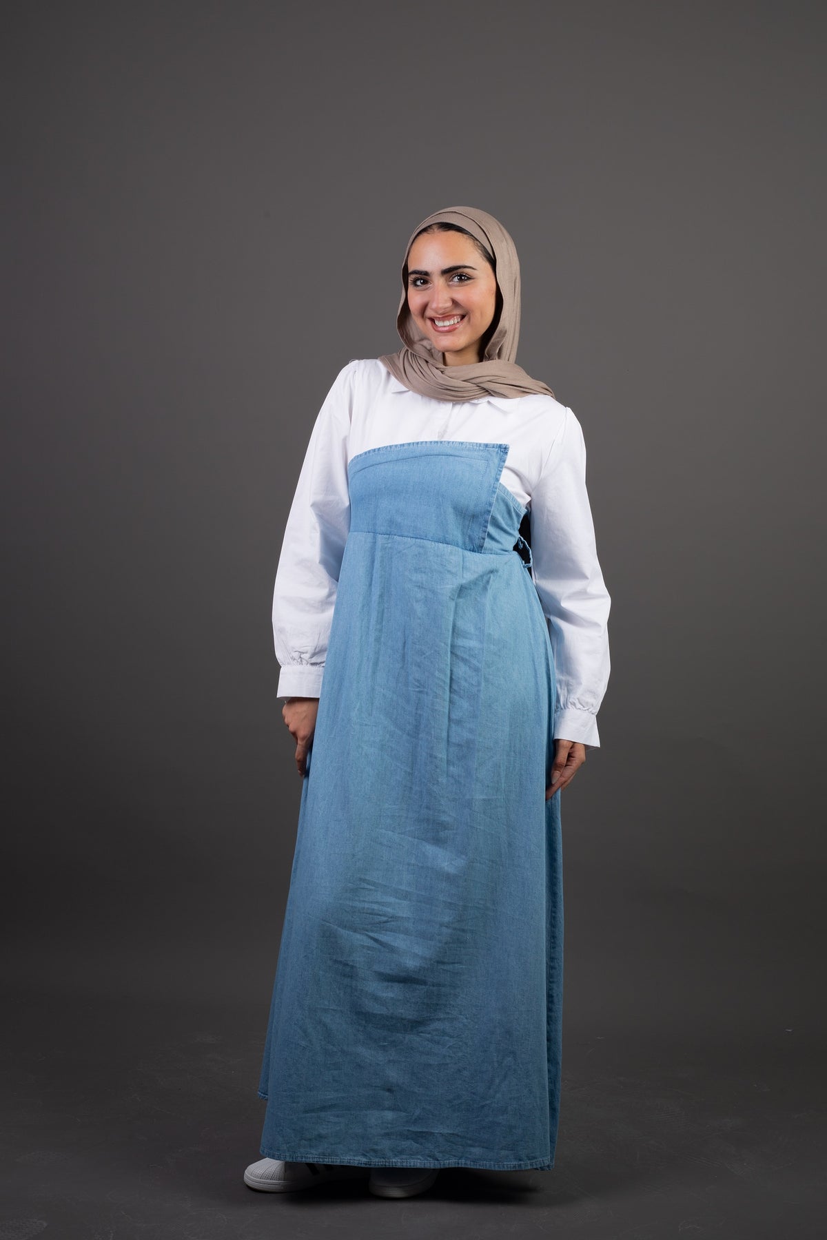 Cup Denim Dress