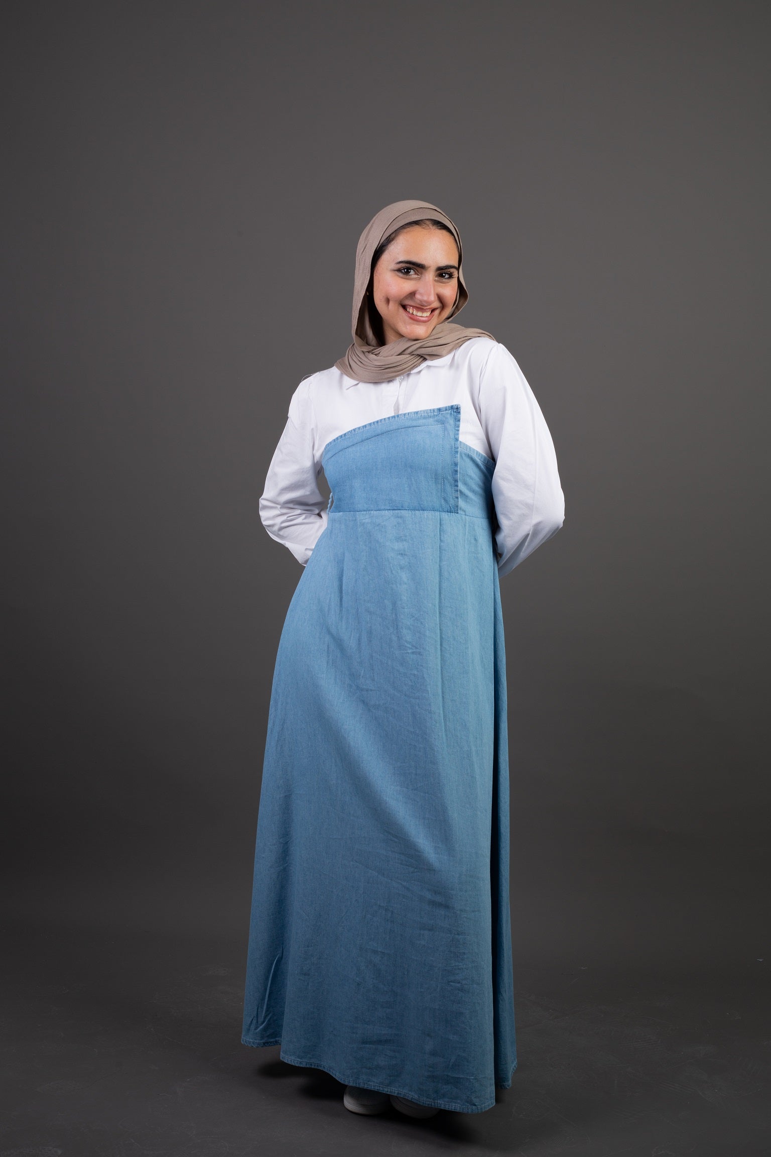 Cup Denim Dress