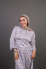 Waist Belt Dress - Baby blue