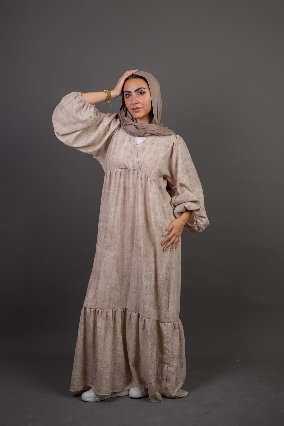 Woody Dress -Beige