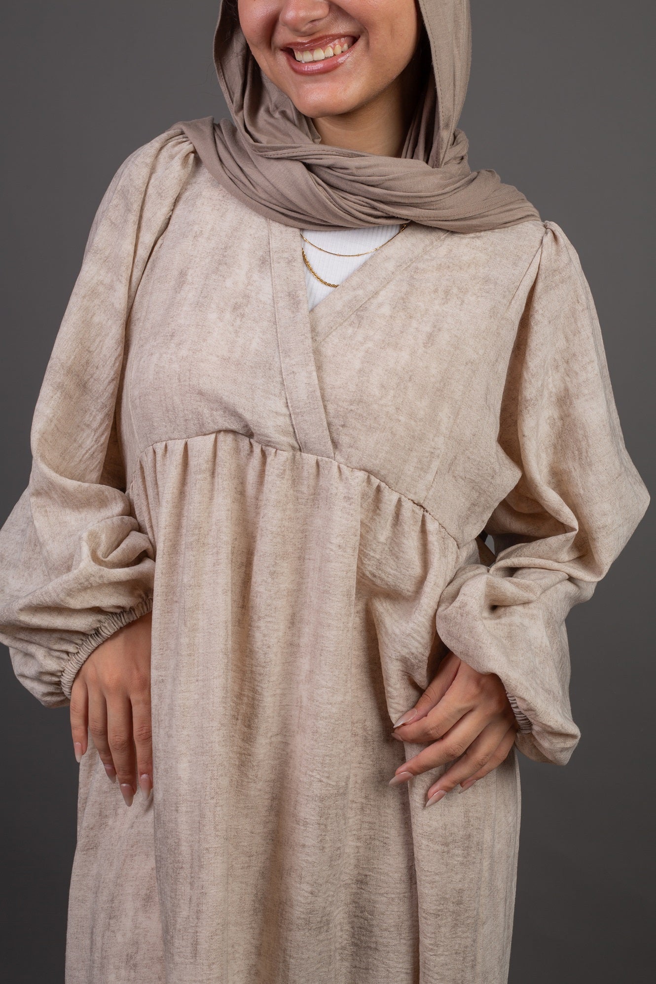 Woody Dress -Beige