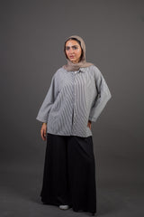 Striped Chemise - Black