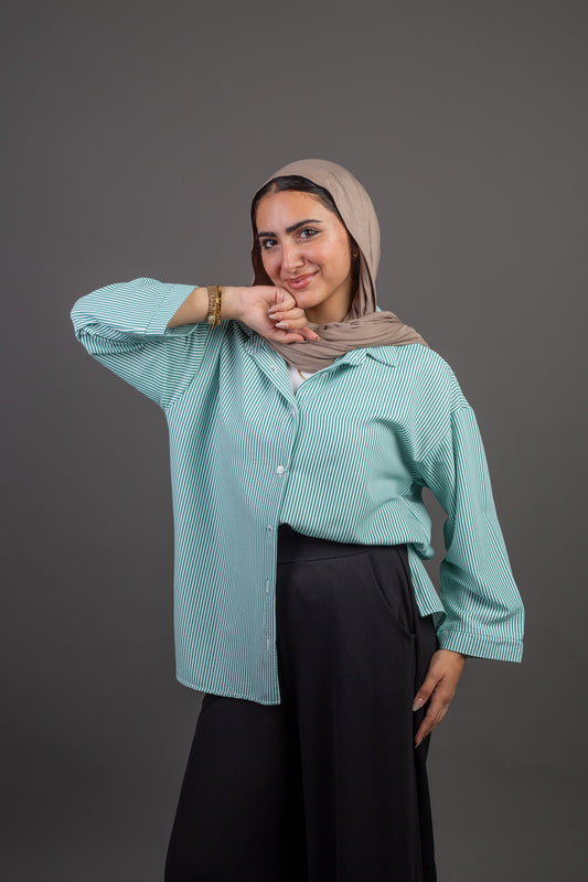 Striped Chemise - Green