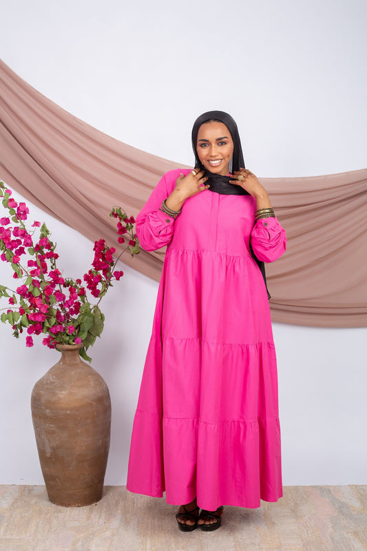 Sunny Dress-Hot Pink