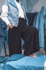 Black Flow Pants – relaxed modest trousers 