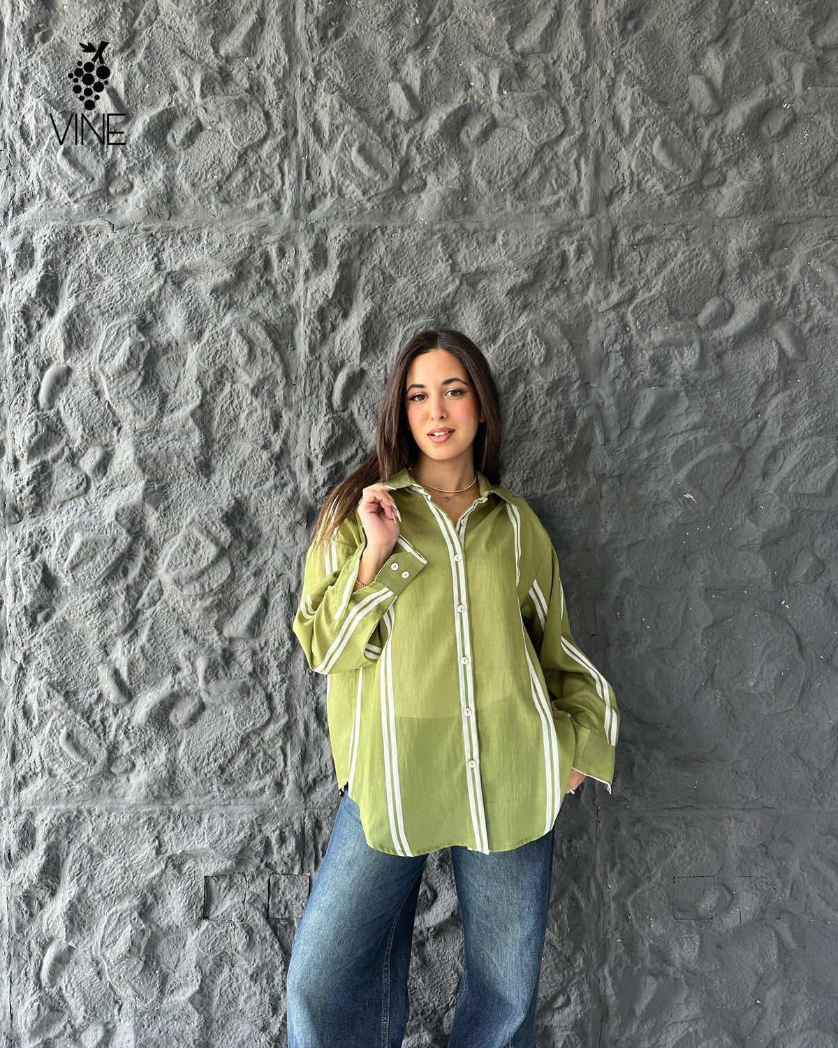 Contrast Stripe Shirt