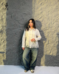 Floral Guipure Lace Blouse