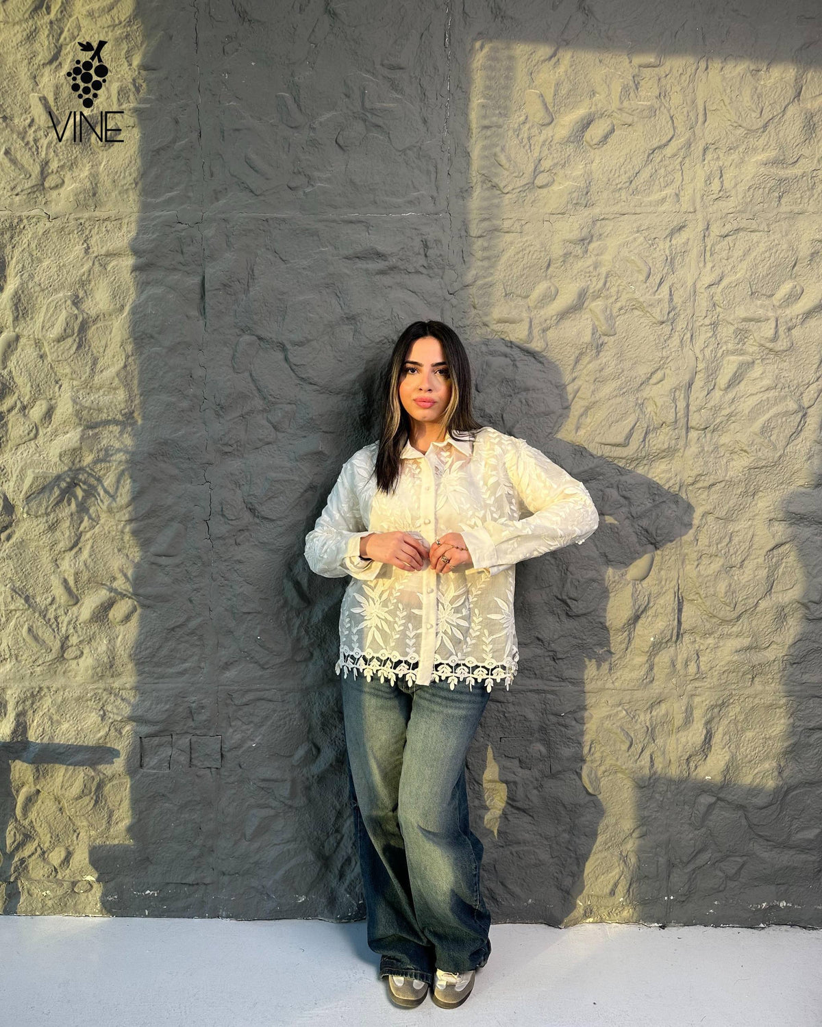 Floral Guipure Lace Blouse