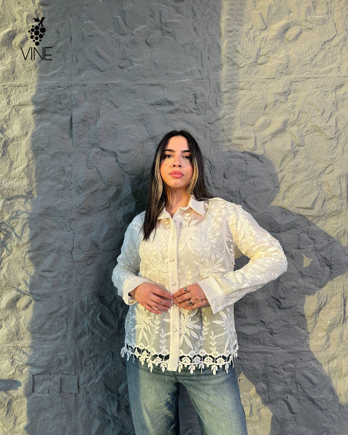 Floral Guipure Lace Blouse