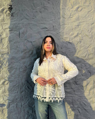 Floral Guipure Lace Blouse