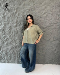 Luna Ribbed Rayon Shirt