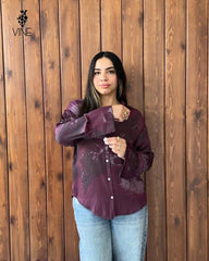 Turkish Satin Floral Shirt